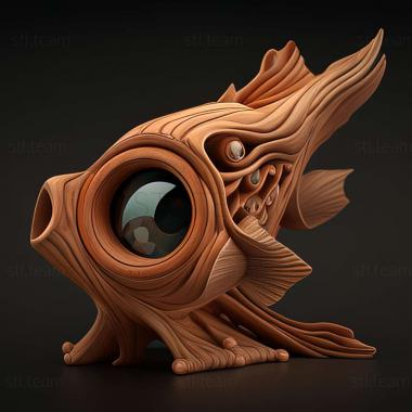 3D model Telescope fish fish (STL)